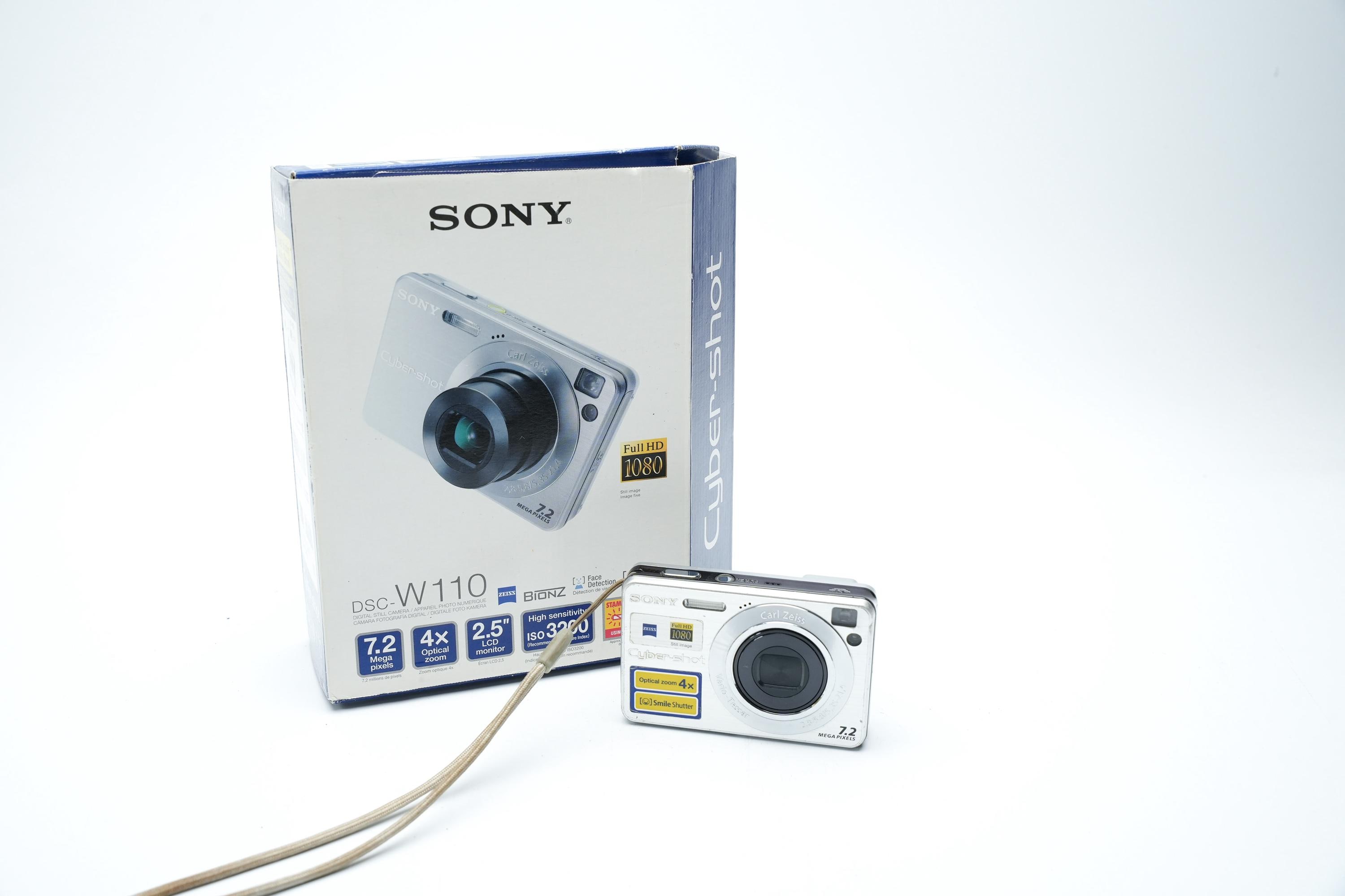Sony Cyber-shot DSC-W110 Digital Camera – 7.2MP, Carl Zeiss Lens