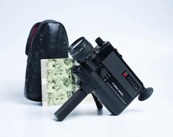 Canon 310XL Super 8 Camera with f/1.0 Lens, UV Filter, Leather Case & Dutch Manual – Fully Working