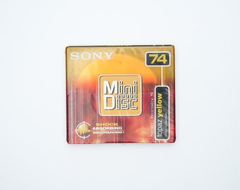 NOS Sony Mini Disc Topaz Yellow Color Collection Recordable MD - Etsy