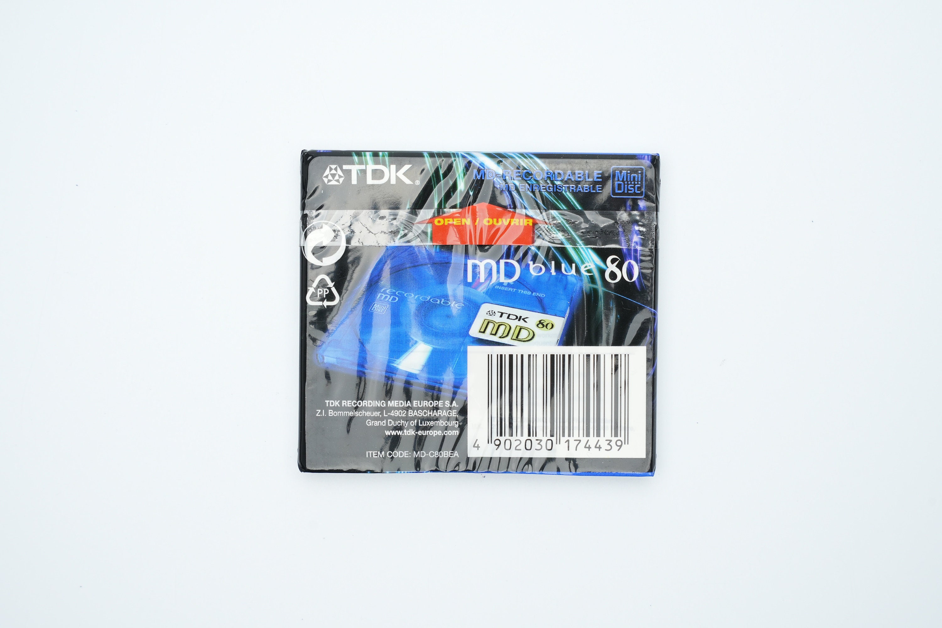 TDK Minidisc Blue – 80 Minutes of Rewritable Audio Storage in