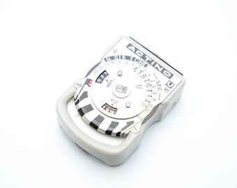 Fotómetro Actino U – Medidor de luz analógico de los años 50, gris claro, para fotografía y cine, Alemania Occidental