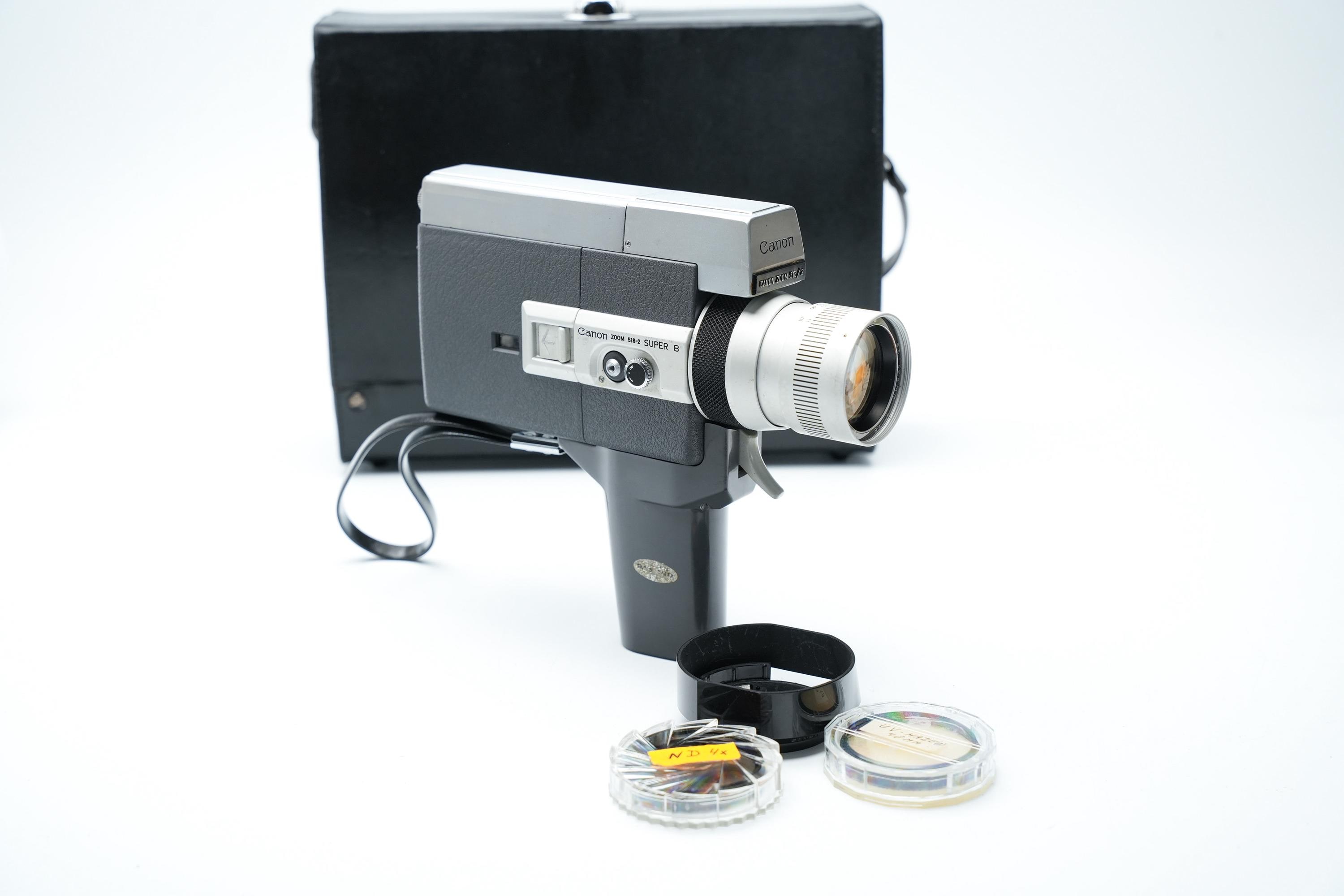 CANON AUTO ZOOM 518 SV Super 8 Caméra Fonctionnelle + Mallette + Tele Converter EUR 170,00 - FR