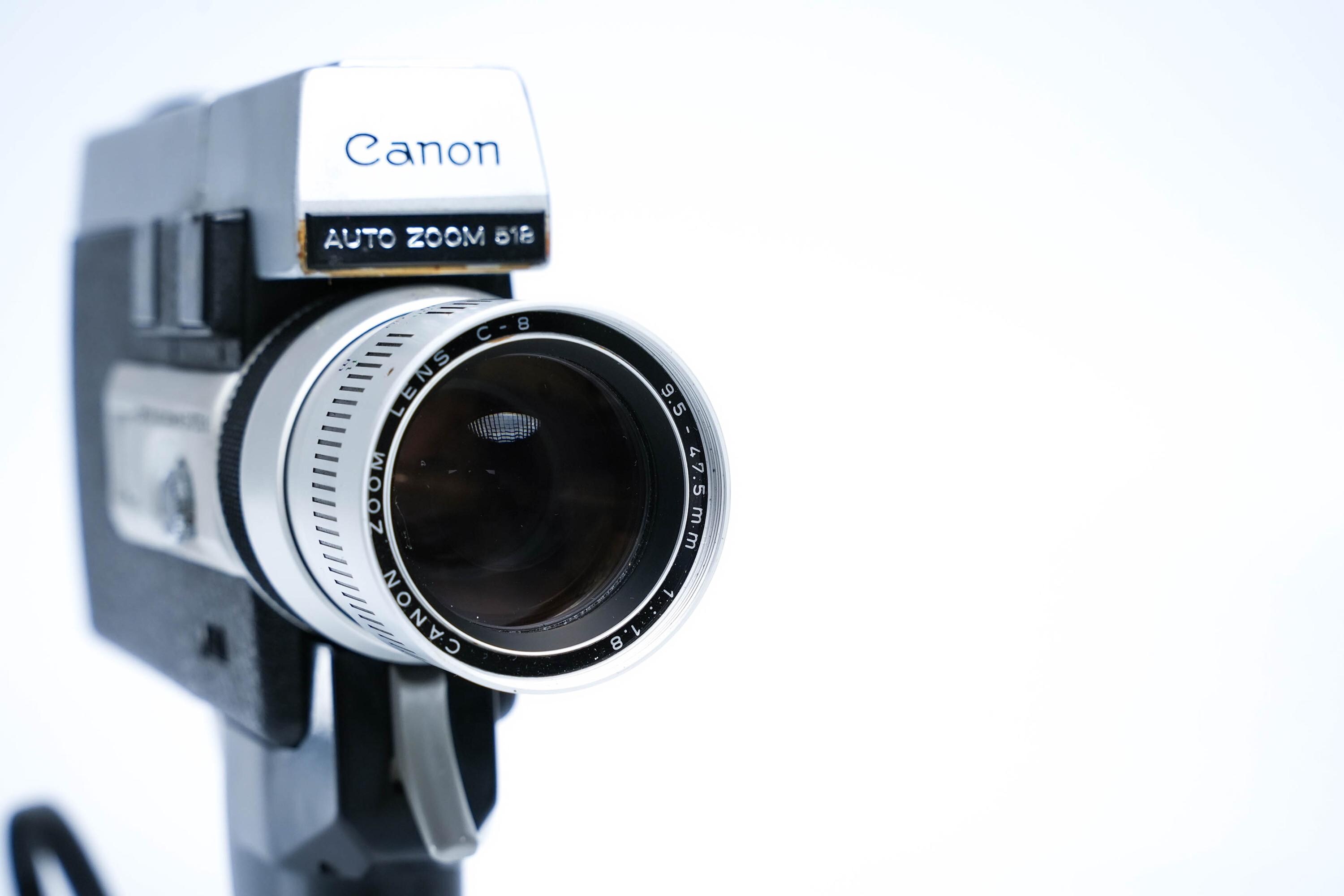 CANON　Single-8 518 Exc+5 ] Canon Single 8 518 SV 8mm Movie Film Camera 9.5-47.5