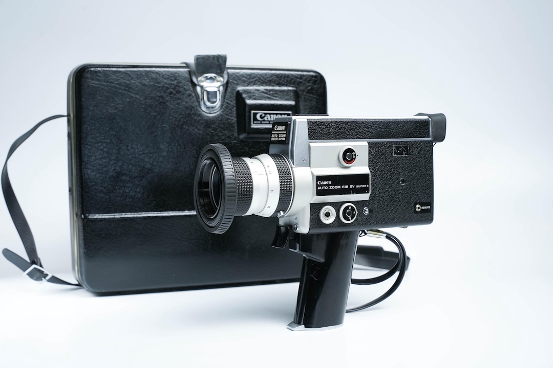 Caméra Canon Auto Zoom 518 Super 8 - Avec Boîte De Rangement - Non Testée (occasion)