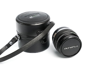 Olympus OM G.Zuiko 28mm f/3.5 Lens – Wide Angle, Manual Focus, OM Mount, Vintage, With Case & Caps