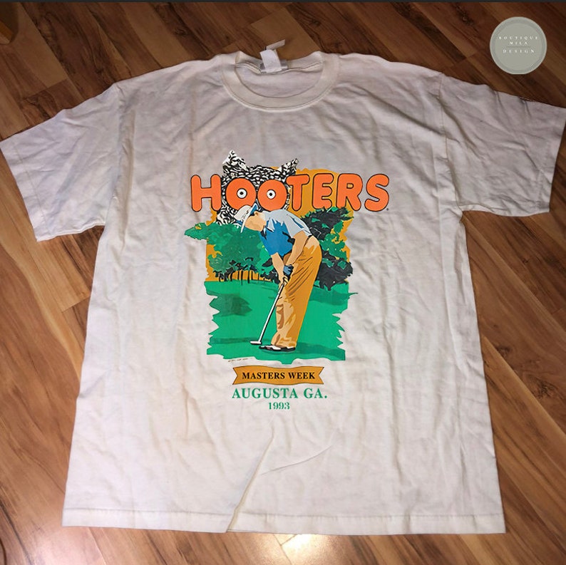 Hooters T-Shirt 90's Golf, Vintage T-Shirt, Short-Sleeve T-Shirt, Graphic T-Shirt, Best Gift 