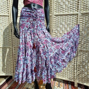 Long tiered skirt uk hotsell
