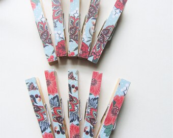 Reindeer Clothespins Christmas Decoration Paper Cutouts Card - Etsy