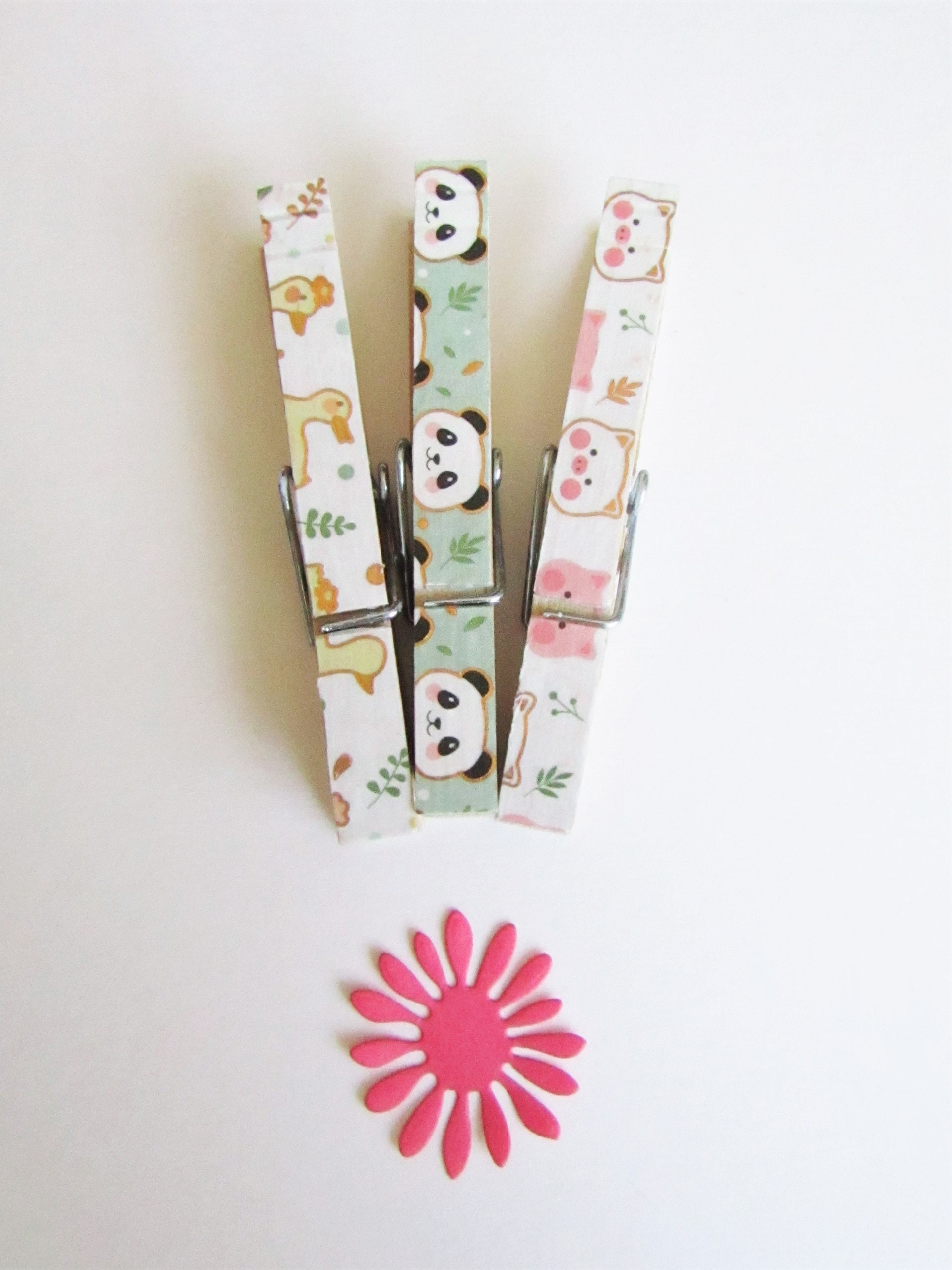 Mollette Pasquali In Legno - 40 Pezzi, Design Pulcino, Per Decorazioni, Foto E Regali - Foto 3