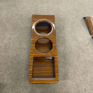 Mercedes w123 cup holder wood zebrano