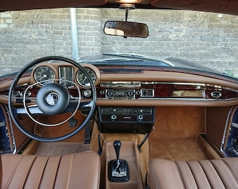 Mercedes w111 wood trim set w112 wood set walnut burl 280se 300se dashboard