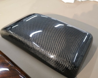 Mercedes benz w208 armrest cover carbon or wood clk-class birdeyes