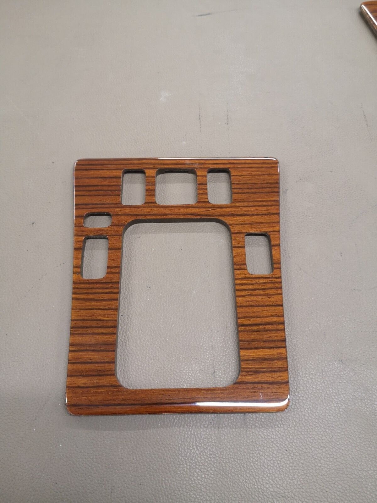 Mercedes W201 Wood Trim Center Console Shifter Bezel Zebrano Stick