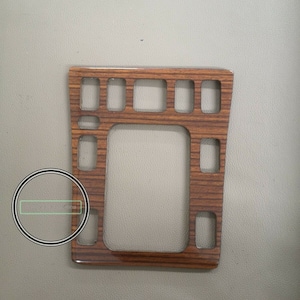 Mercedes w201 trädetaljer mittkonsol växellåda infattning zebrano