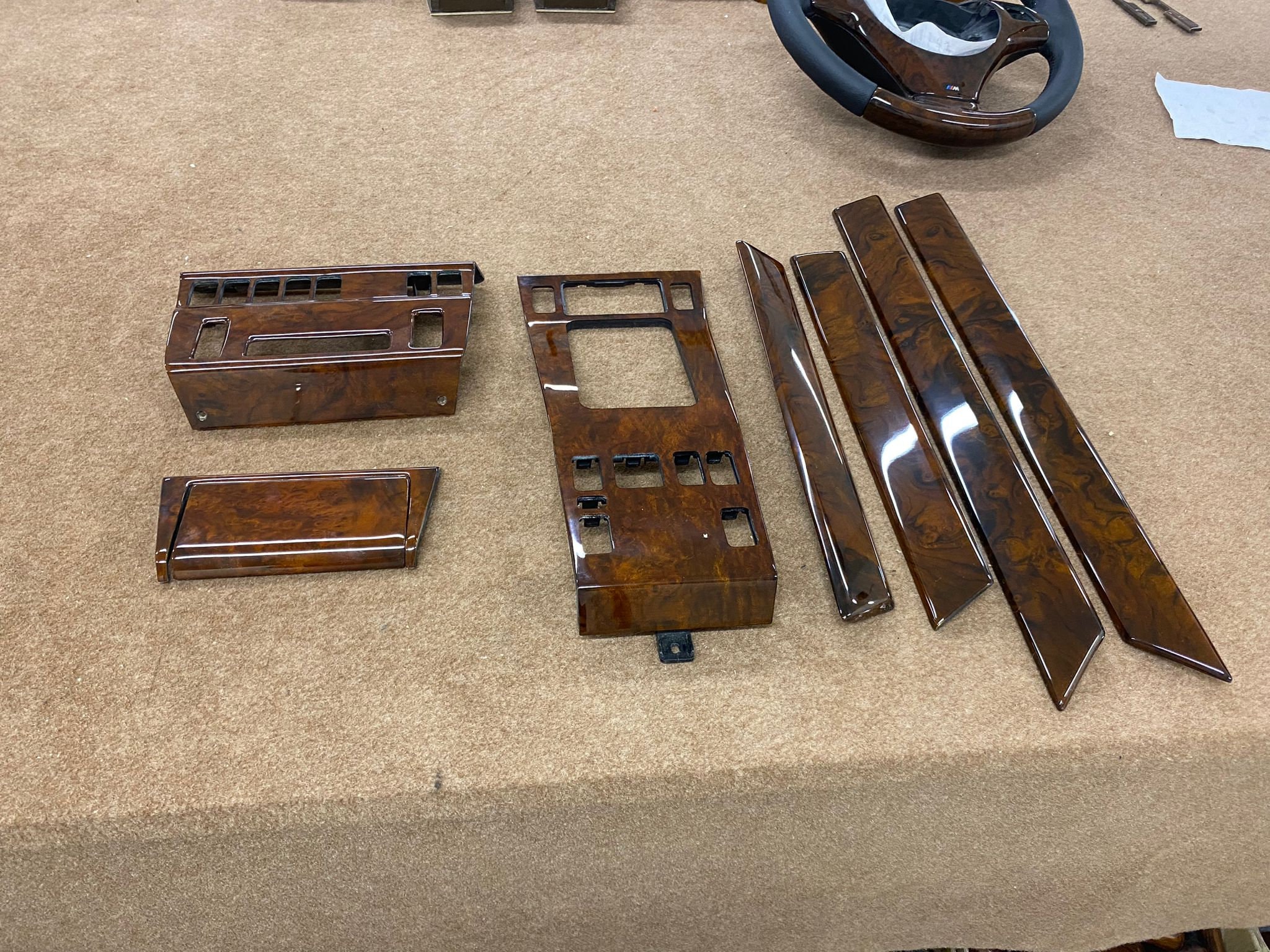 Mercedes W124 Wood Trim Burlwood Set W124 300 W124 500e Mercedes