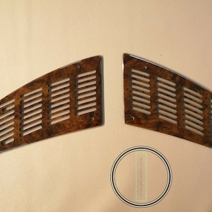 W126 mercedes front speaker cover wood fits sec models coupe or sedan