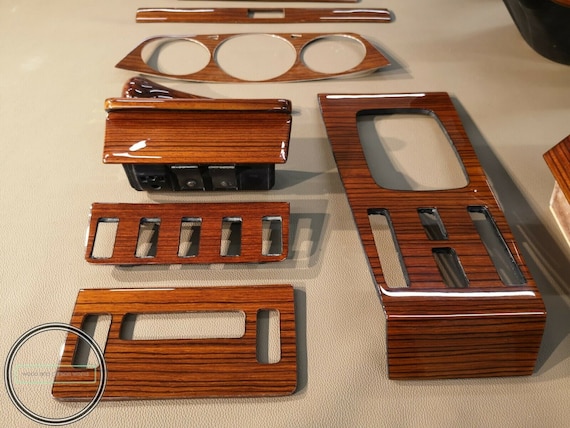 Garniture Bois Zebrano Pour Mercedes W109 SEL - Set 4 Pièces Carrosserie Longue Neuf