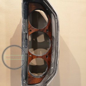 W123 mercedes benz speedometer cover zebrano insturment wood trim for w123
