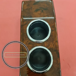 Mercedes w126 tablett mittelkonsole cup holder w126 sec nussbaum wurzelnuss