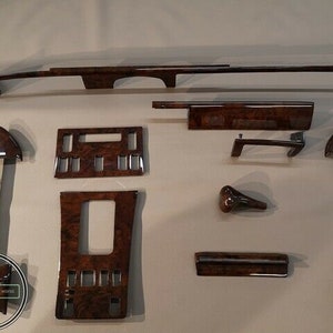 Mercedes W126 sec Wood Trim Set burled walnut 560sec 420sec wood trim