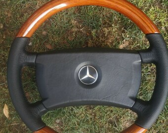 W124 wooden steering sale wheel