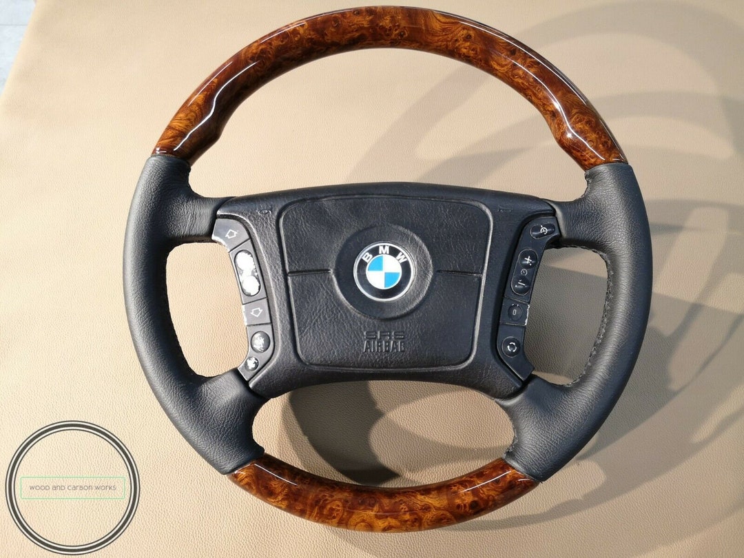 Bmw E38 E39 E46 E53 Wood Steering Wheel Wood Bmw Steering Wheel Etsy