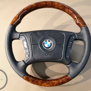 Bmw e38 e39 e46 e53 wood steering wheel wood bmw steering wheel