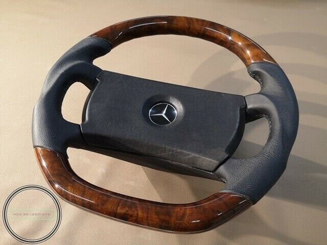 Mercedes Benz Wood Steering Wheel R107 W123 W124 W126 W201amg Look