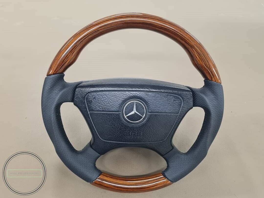 W124 wooden steering wheel deals