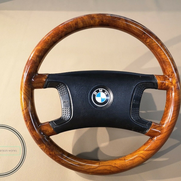 Bmw Wood Steering Wheel E31 E32 E34 E36 M3 Z3 E39 Burlwood