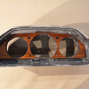 Mercedes benz w124 c124 s124 painel de instrumentos medidor velocímetro acabamento em madeira zebrano