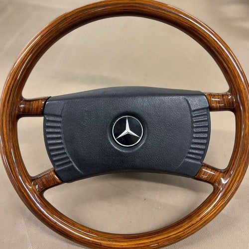 メルセデスベンツW123ウッドステアリング Mercedes Full Wood Steering Wheel Early R107 W123 W116 W115 W114