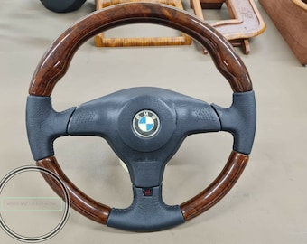Bmw E36 M3 E34 Rare Wood Steering Wheel 3 spoke Euro Oem Sports Etsy