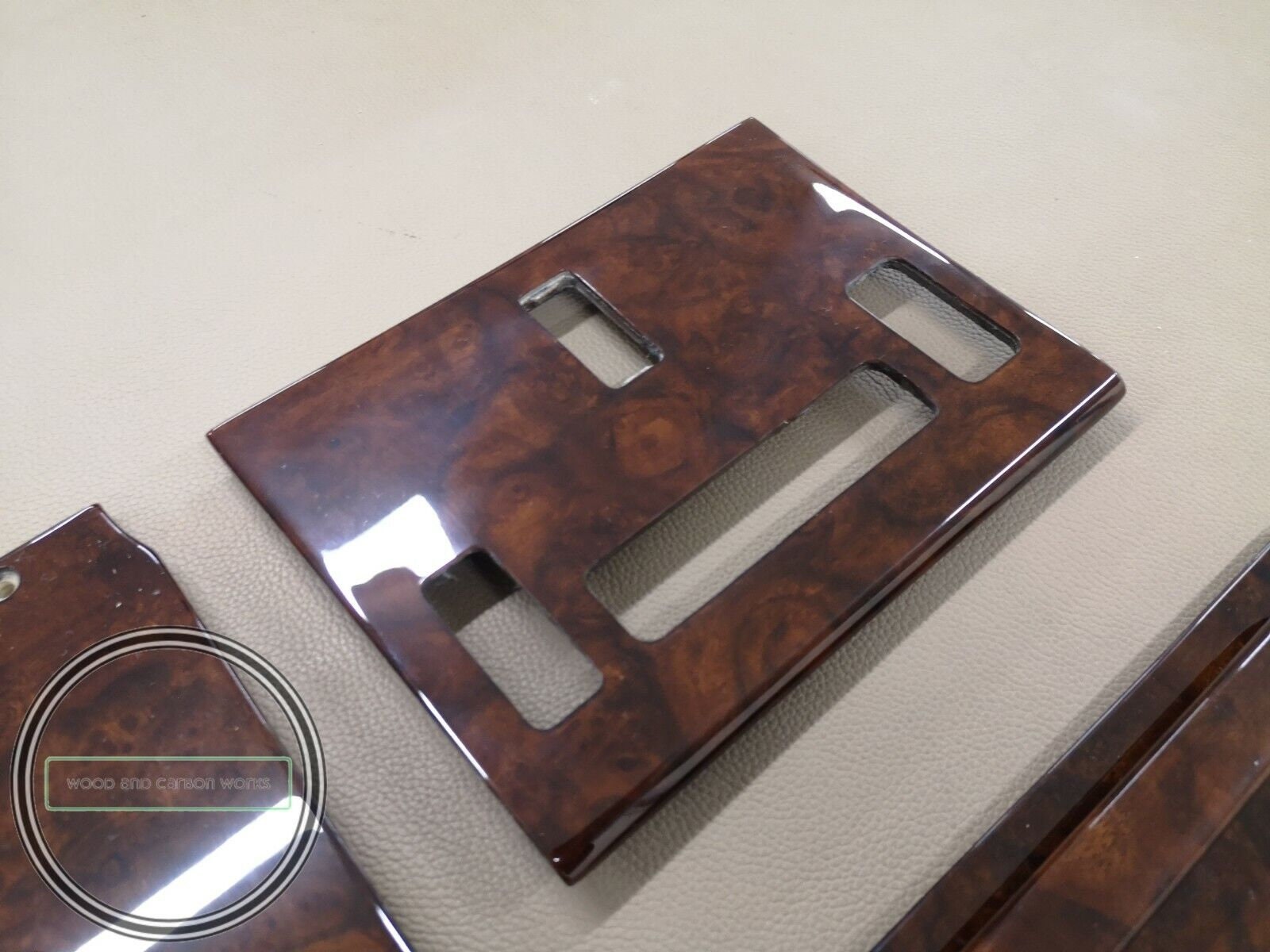 Mercedes R107 Sl Wood Trim Center Console Gear Shift Wood Trim 
