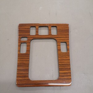 Mercedes w201 holzverkleidung mittelkonsole schaltblende zebrano stick...