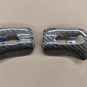 Mercedes r129 sun visor trim caps carbon  sl320 sl500 sl600 300sl 500sl a pair