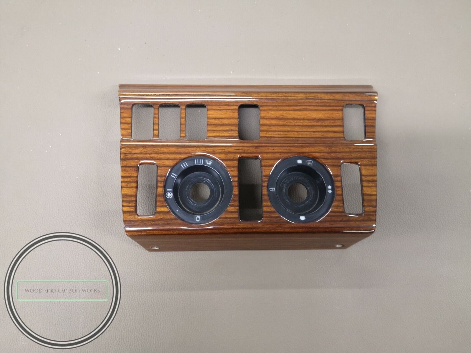 Mercedes W124 Climate Panel Zebrano Ac Climate Control Wood Panel