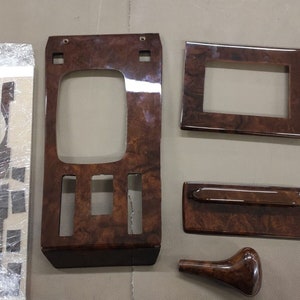 Mercedes w107 slc wood trim set burled walnut dashboard trim set