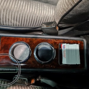 Mercedes w123 cup holder burled walnut fits all w123 mercedes 123