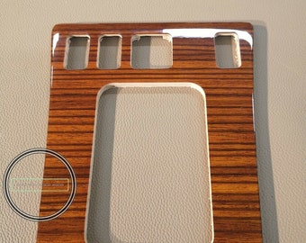 Mercedes benz w201 190 zebrano wood center console shift bezel zebrano
