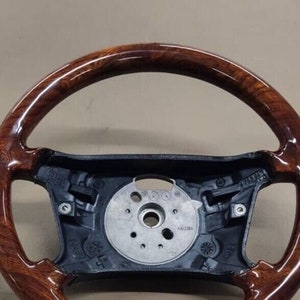 Bmw e36 3 e39 5 e38 7 series steering wheel walnut wood light burled walnut full