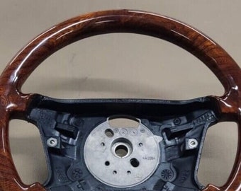 Bmw e36 3 e39 5 e38 7 series steering wheel walnut wood light burled walnut full