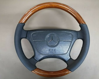 Z ステアリングホイール ウッド メルセデスのウッドステアリングホイール w124 w462 w463 ゼブラノ