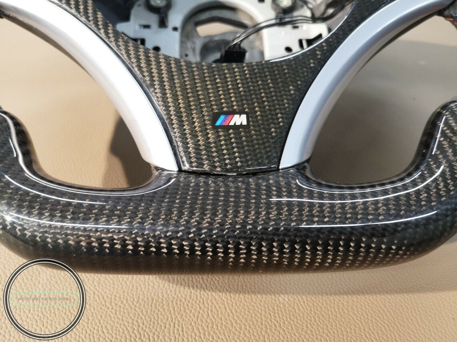 BMW E90 カーボンステアリングホイール E91 E92 E93 M3スタイル M