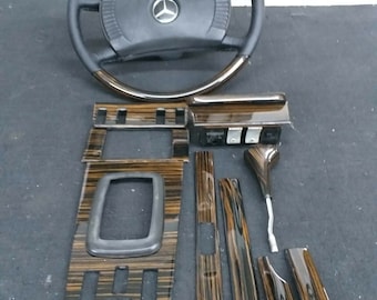 メルセデスベンツ W123 ダッシュボード用ウッドトリム C123 エボニー