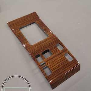Mercedes w124 wood shift zebrano trim w124 shift trim center wood