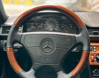 メルセデス W124 スポーツライン ウッドステアリングホイール ゼブラノ