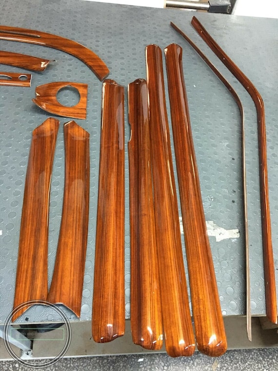 Garnitures En Bois Zebrano Pour Mercedes W109 SEL - Set De 4 Pièces, Neuf