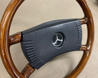 メルセデスベンツW123ウッドステアリング Mercedes Full Wood Steering Wheel Early R107 W123 W116 W115 W114