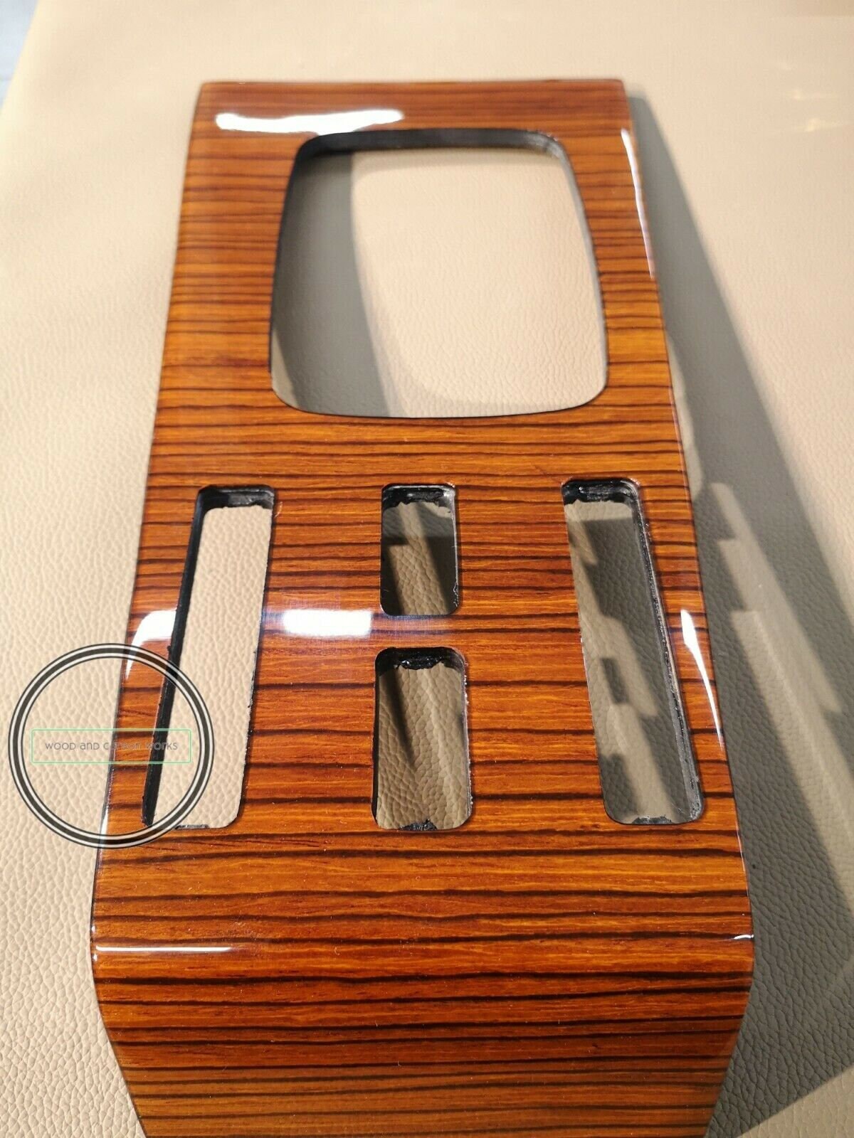 Mercedes W123 C123 Zebrano Button Wood Trim 3 Button Version